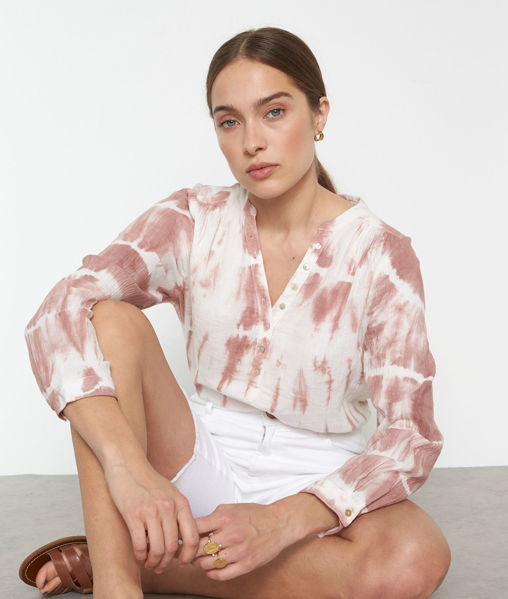 Picture of LAETI MUTED TIE-DYE BLOUSE